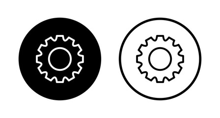 Setting icon logo design. Cog sign and symbol. Gear Sign