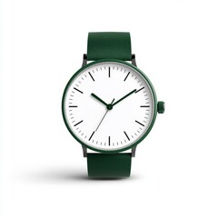 A wristwatch on a white background
