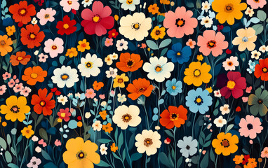 Vintage floral texture art background
