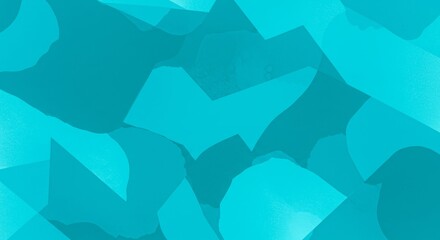Turquoise Geometric Watercolor Abstract Background - Abstract turquoise watercolor design. Symbolizes fluidity, modern art, geometric shapes, creative energy, and serenity