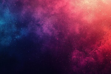 Cosmic Gradient of Vibrant Nebula Clouds