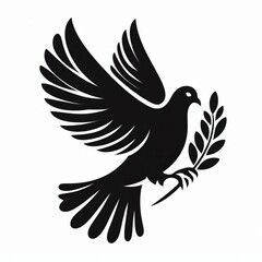 Fototapeta premium Stylized Silhouette Illustration of Various Birds