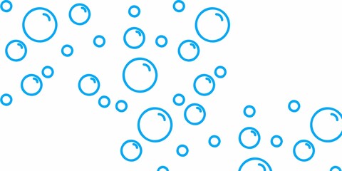 Bath bubbles on white background 