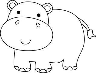 Rhinoceros illustration. 