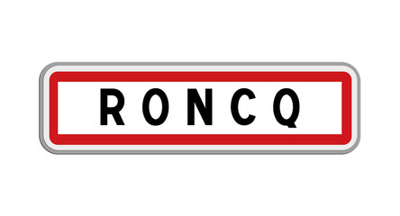 Panneau de Roncq, Nord, Hauts-de-France