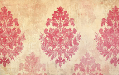 Retro style floral texture art background
