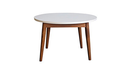 Fototapeta premium A wooden coffee table with a white top