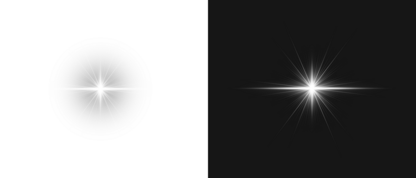 PNG Flash light on black background. Glow Star light sparkle. Vector glow sparkle effect. Abstract lens flare. Flashing lights. Transparent PNG. Stock royalty free