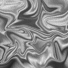 black and white fluid pattern textured, abstract background.