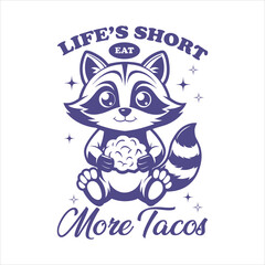 Raccoon T shirt design