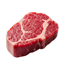 raw meat isolated on white