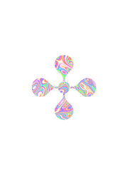 A vibrant holographic stars overlay featuring a dreamy, futuristic aesthetic. Perfect for adding a magical touch to digital designs, social media graphics, poster, and creative projects.