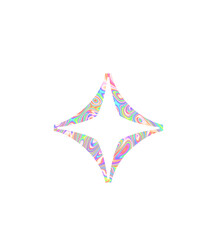 A vibrant holographic stars overlay featuring a dreamy, futuristic aesthetic. Perfect for adding a magical touch to digital designs, social media graphics, poster, and creative projects.