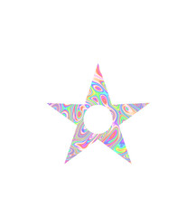 A vibrant holographic stars overlay featuring a dreamy, futuristic aesthetic. Perfect for adding a magical touch to digital designs, social media graphics, poster, and creative projects.