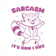 Raccoon T shirt design