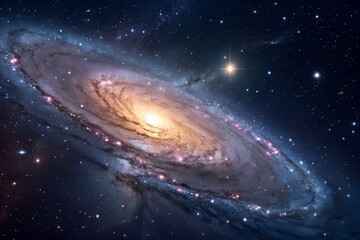 Fototapeta premium Galaxy space stars universe astronomy cosmic nebula outer space cosmos celestial spiral galaxy milky way photo