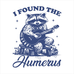 Raccoon T shirt design