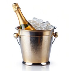 Bottle of Champagne in Ice Bucket