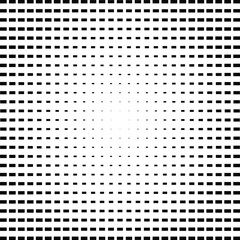 Radial Gradient Rectangle Shapes Halftone Pattern