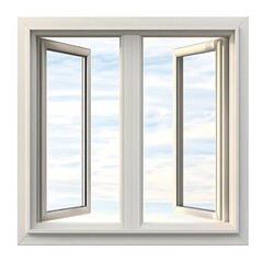 window in the blue sky