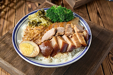 Chongqing Braised Food Set Meal - Pork Trotter and Meat Roll Set Meal