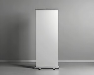 Blank roll up banner design mockup