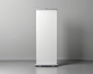 Blank roll up banner design mockup