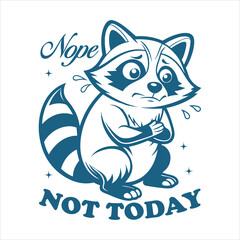 Raccoon T shirt design