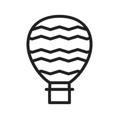 Hot Air Balloon icon vector image. Suitable for mobile apps, web apps and print media.