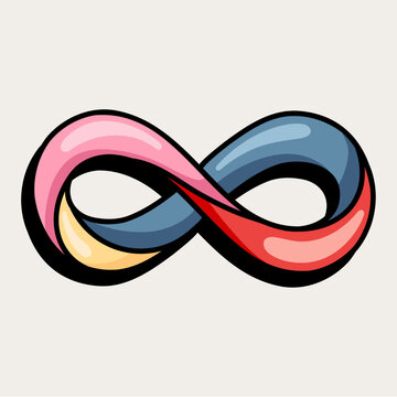 Pastel Infinity Symbol Illustration