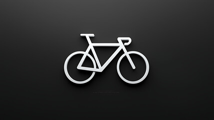 Fototapeta premium A bicycle is shown in a black background