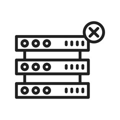 Corrupted Data icon vector image. Suitable for mobile apps, web apps and print media.