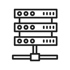 Server icon vector image. Suitable for mobile apps, web apps and print media.