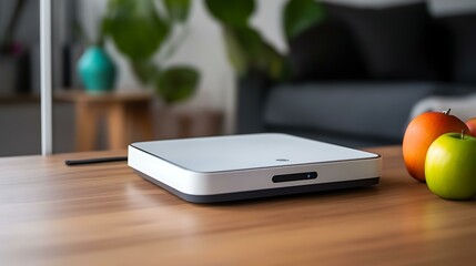 A smart scale that provides body composition analysis, syncing data with a fitness app