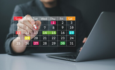 Calendar Time management schedule scheduling interface, and task planning  plan event holiday...