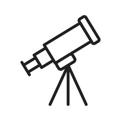 Telescope icon vector image. Suitable for mobile apps, web apps and print media.