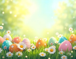 Fototapeta premium digital illustration featuring an Easter theme