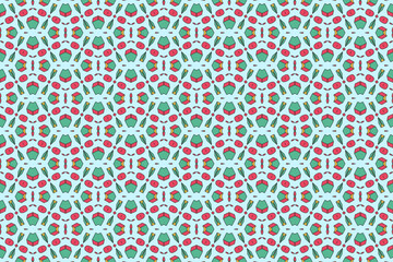 Obraz premium Seamless Graphic Background Decoration Textile Fashion Endless Perspective Design Fabric Visual Tile Digital Interior Symmetric Shape Geometric Template Texture Cloth Art Wallpaper Luxury Pattern.