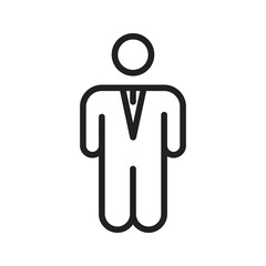 Business Man icon vector image. Suitable for mobile apps, web apps and print media.