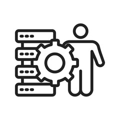 Storage Manager icon vector image. Suitable for mobile apps, web apps and print media.