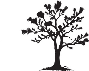 Obraz premium tree silhouette vector