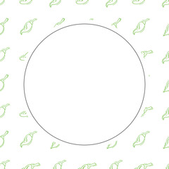 chilli frame. doodle chilli circle frame. hand drawn chilli frame background. chilli background