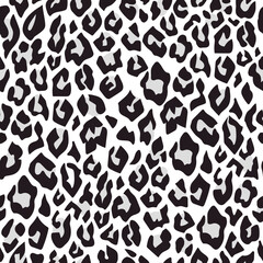 Animal skin seamless pattern, giraffe, leopard, tiger, cow prints. Wildlife animals print texture, zebra, cheetah skins patterns vector set