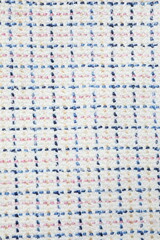 Tweed check fabric, close up