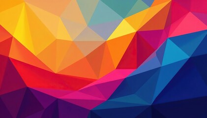 Obraz premium Geometric abstract shapes, vibrant color palette, style, modern, texture