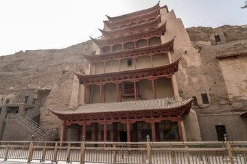 Mogao Caves Pagoda in Dunhuang, China