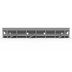 Obraz premium 3d render Stadium Tribune design element. Furniture
