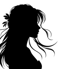 silhouette of a girl 