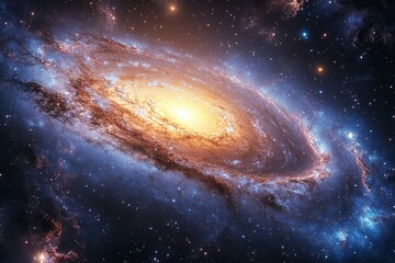 Awe-Inspiring Spiral Galaxy in Deep Space