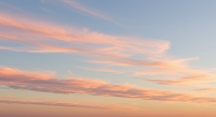 Fototapeta premium Ethereal Dawn Sky with Pastel Clouds